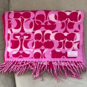 Pink Coach Scarf